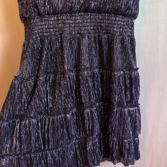 Women’s purple metallic party dress - Picture 5 of 8